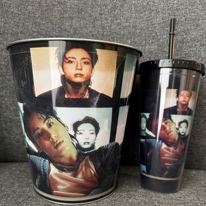 BTS Jungkook I am Still Popcorn Bucket & Tumbler Cup